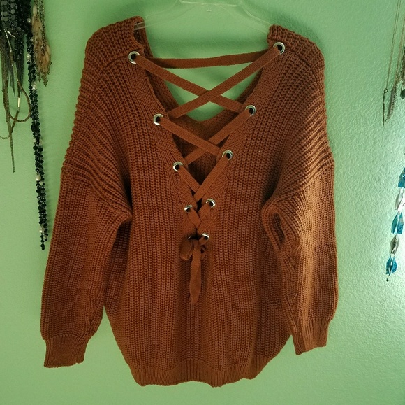 ❌ SOLD OUT ❌ Rusty Orange Sweater - Picture 4 of 6